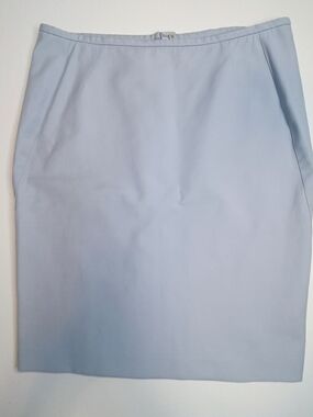 Armani Collezioni Powder Blue Pencil Skirt | Elegant Office Chic | US 10